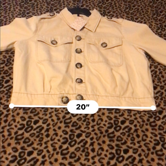 Free People Ivory Denim Jacket - Picture 6 of 8
